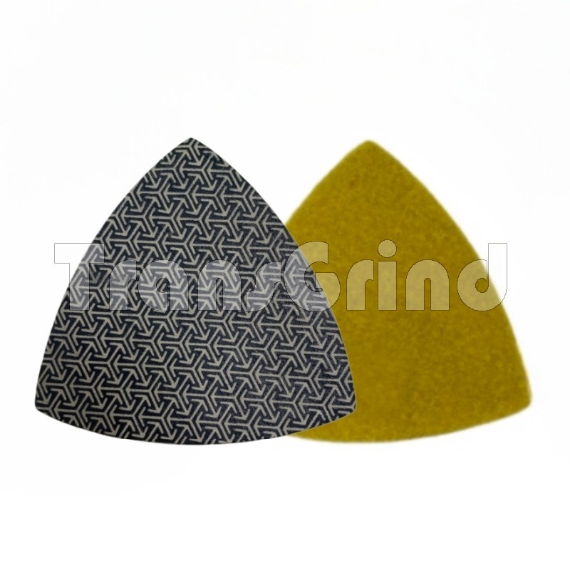 Triangular Electroplated Diamond Polishing Pads